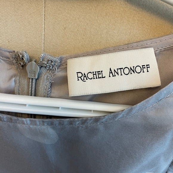 Rachel Antanoff Polka Dot above the knee Grey Fit/Flare Dress - women’s Size XS - Picture 4 of 7